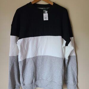 Original Use Men’s Colorblock Pullover Sweatshirt Top, Size XS